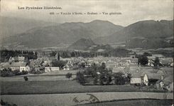 VINTAGE POSTCARD Valley D Bedous Winder View
