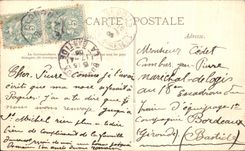 VINTAGE POSTCARD Valley D Bedous Winder View