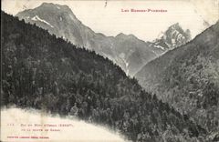 VINTAGE POSTCARD Peak Of the South D Ossau the road De Gabar