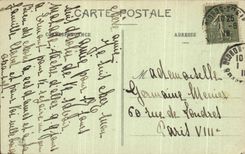 POSTAL de la VENDIMIA los Pyrenees bajos Oloron co  Devanadera de Marie Gaves D y D Oloron