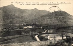 VINTAGE POSTCARD the Country Basue Ascain Cleans D Air Climbing of Rhune Splendide Panorama On L aVallee Of L Ocean Seen On Olhette Pr