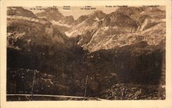 VINTAGE POSTCARD Urdos Road of Somport and massive D Winder