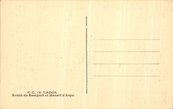 VINTAGE POSTCARD Urdos Road of Somport and massive D Winder