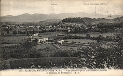 VINTAGE POSTCARD Holy Jean Foot of Port View taken of the Slope D Ascarat and assembly lines