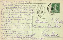 VINTAGE POSTCARD Hendaye View D Hendaye Beach