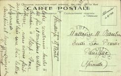 VINTAGE POSTCARD Hendaye L Avenue of the Beach