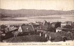 VINTAGE POSTCARD Hendaye Seen on Fontarabie Bidassoa and Jaizquibel
