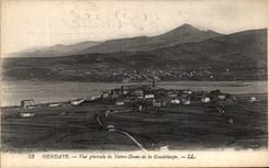 VINTAGE POSTCARD Hendaye View of Notre Dame of the Guadeloupe
