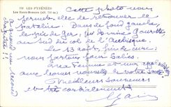 VINTAGE POSTCARD Good Water the Pyrenees