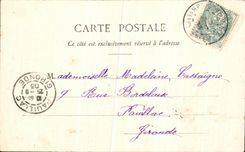 La POSTAL Bayonne de la VENDIMIA la vuelta y lleva Francia