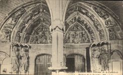 VINTAGE POSTCARD Bayonne Interior of the Cathedral Gantry of the sacristy