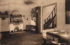 VINTAGE POSTCARD Museum Bayonne Basque Kitchen