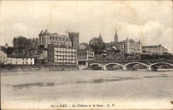 CPA Pau Le Chateau Et Le Gave 