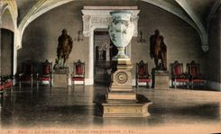 VINTAGE POSTCARD Pau the Castle the Living room Of the Officers