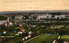 VINTAGE POSTCARD Pau Panorama Taken De Guindalos