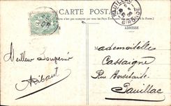 VINTAGE POSTCARD Pau the Castle Seen Of the Low Plant