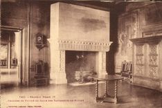 VINTAGE POSTCARD Pau the Castle Room of Psyche or room of the tapestries of Psyche