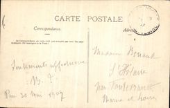 POSTAL Pau de la VENDIMIA una esquina del parque de Beaumont