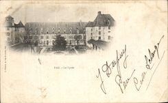 VINTAGE POSTCARD Pau the College