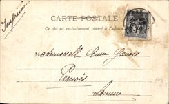 VINTAGE POSTCARD Pau the College