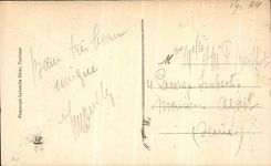 POSTAL Pau de la VENDIMIA una esquina de L avenida de Thiers