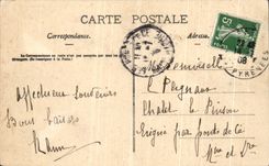 VINTAGE POSTCARD Pau Carries Principal Frontage of the Castle