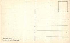 CPA Biarritz Les Rochers de La Grande Plage 