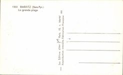 CPA Biarritz La Grande Plage 
