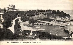 CPA Biarritz L Atalaye et Le Tunnel 
