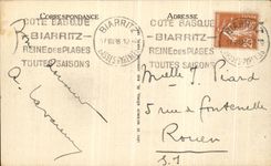 VINTAGE POSTCARD Biarritz L Atalaye and the Tunnel