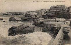 VINTAGE POSTCARD Biarritz View Taken of the Bell D Alarms