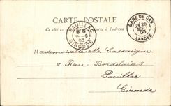 CPA Biarritz Rocher De La Vierge Et La Digue Pendant la tempete