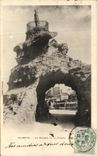 VINTAGE POSTCARD Biarritz the Rock Of the Virgin