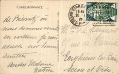 VINTAGE POSTCARD Biarritz the Belza Villa And The coast of Basques