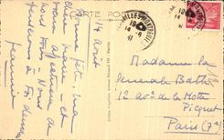 VINTAGE POSTCARD Biarritz Effect Vaguenesses to the Lighthouse