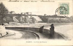VINTAGE POSTCARD Biarritz The coast of Basques
