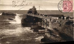 CPA Biarritz Le Rocher de La Vierge 