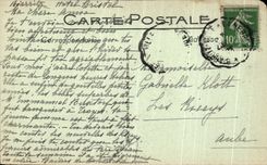 VINTAGE POSTCARD Biarritz Coucher Sun Dimensions Basques