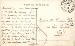 VINTAGE POSTCARD Biarritz the Rock of the Virgin During the Storm