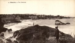 VINTAGE POSTCARD Biarritz View