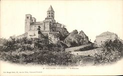 VINTAGE POSTCARD Auvergne Saint Nectary the High L Church