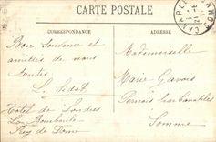 VINTAGE POSTCARD Bourboule Stopping