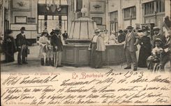 VINTAGE POSTCARD Bourboule Hydropathic establishment the large refreshment bar
