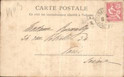 VINTAGE POSTCARD Bourboule Hydropathic establishment the large refreshment bar