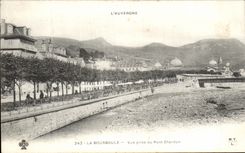 VINTAGE POSTCARD Bourboule Seen from of the Bridge Thistle