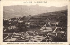 VINTAGE POSTCARD Bourboule View Of the Park D gave birth to property of the company of the mineral eaxu