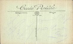 VINTAGE POSTCARD Bourboule the Boulevard of L Town hall