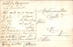 VINTAGE POSTCARD Env Of Bourboule Hydropathic establishment Choussy Source