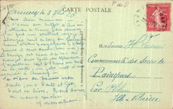 POSTAL Chatelguyon de la VENDIMIA el camino de Hipolito Saint