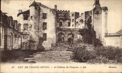 VINTAGE POSTCARD Surroundings of Chatelguyon the Castle of Chazeron